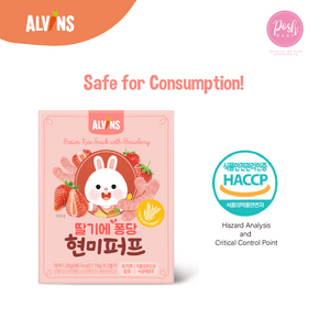 [Bundle of 2] ALVINS Korea Baby Brown Rice Snack - Strawberry