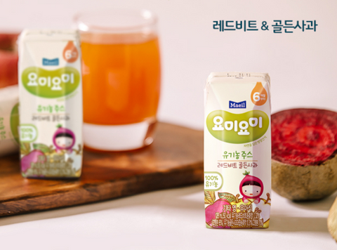 Maeil YummyYummy Organic Juice - Red beet & Golden apple 125ml x 4
