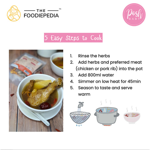 The Foodiepedia Kid's TCM Herbal Soup - Appetite Boosting Soup