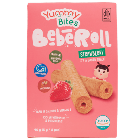 Yummy Bites Beberoll (Cheese/Orange/Banana/Blueberry/Chocolate/Strawberry) 40G Posh Baby Shop