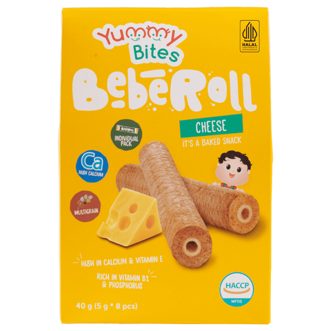 Yummy Bites Beberoll (Cheese/Orange/Banana/Blueberry/Chocolate/Strawberry) 40G Posh Baby Shop