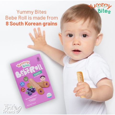 Yummy Bites Beberoll (Cheese/Orange/Banana/Blueberry/Chocolate/Strawberry) 40G Posh Baby Shop