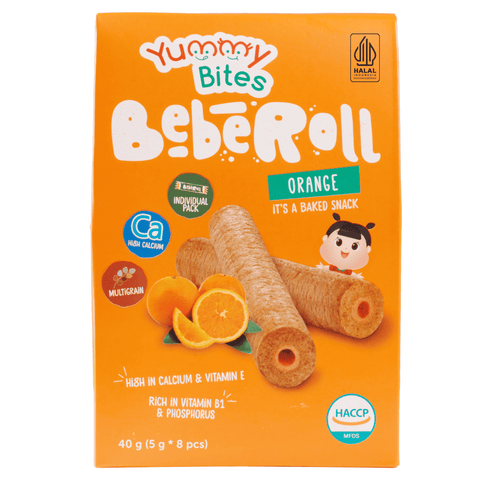 Yummy Bites Beberoll (Cheese/Orange/Banana/Blueberry/Chocolate/Strawberry) 40G Posh Baby Shop