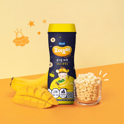 Maeil Yummy Yummy Organic Puffs - Banana & Mango