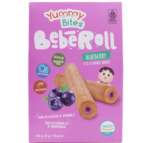 Yummy Bites Beberoll (Cheese/Orange/Banana/Blueberry/Chocolate/Strawberry) 40G Posh Baby Shop