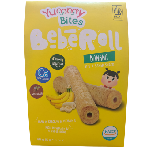 Yummy Bites Beberoll (Cheese/Orange/Banana/Blueberry/Chocolate/Strawberry) 40G Posh Baby Shop