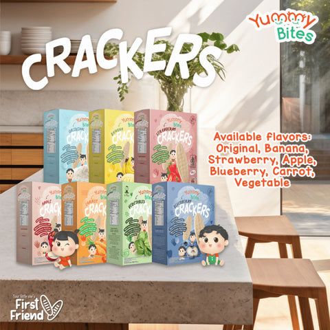 Yummy Bites Rice Crackers (Apple/Banana/Blueberry/Carrot/Original/Strawberry/Vegetable) 25G