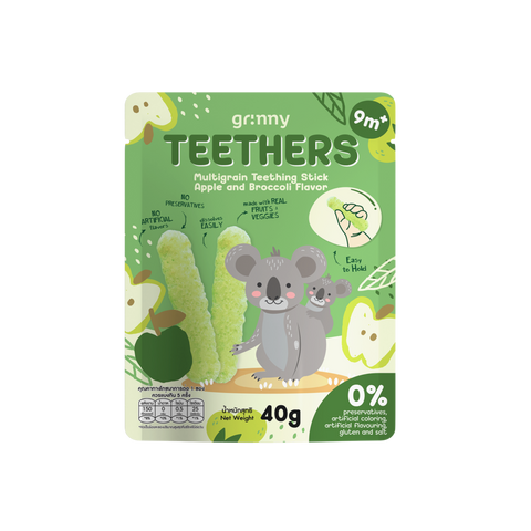 Grinny Multigrain Teething Stick Apple and Broccoli