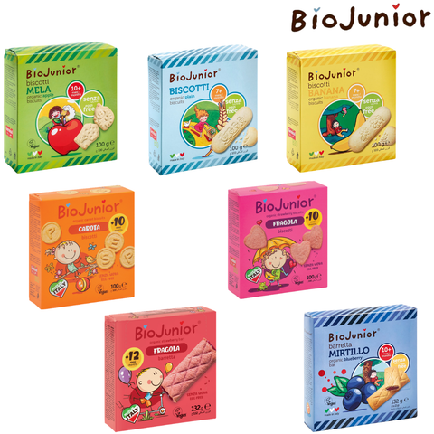 BioJunior Organic Biscuits/Bar - Assorted Flavors Posh Baby Shop