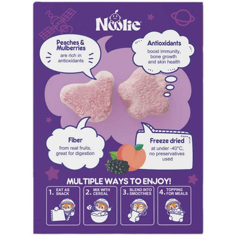Noolie Mighty Melts with Antioxidant Fruits (Mulberry and Peach Flavor)