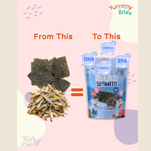 Yummy Bites Seaweed (Cheesy / Anchovy) 30G