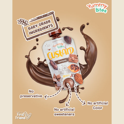 Yummy  Bites Custard Chocolate 100G
