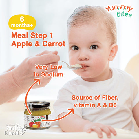 Yummy Bites Meal (Apple&Carrot/Pear&Rice/Potato&Cheese/RedBean&Chestnut/Swt Potato&Rice/Swt Pump&Rice/Swt Pump&Pear