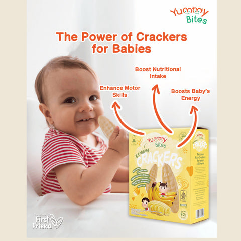 Yummy Bites Rice Crackers (Apple, Banana, Blueberry, Carrot, Original, Strawberry, Vegetable) 50G
