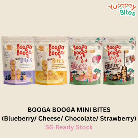 Booga Booga Mini Bites (Blueberry/Cheese/Chocolate/Strawberry) 80G