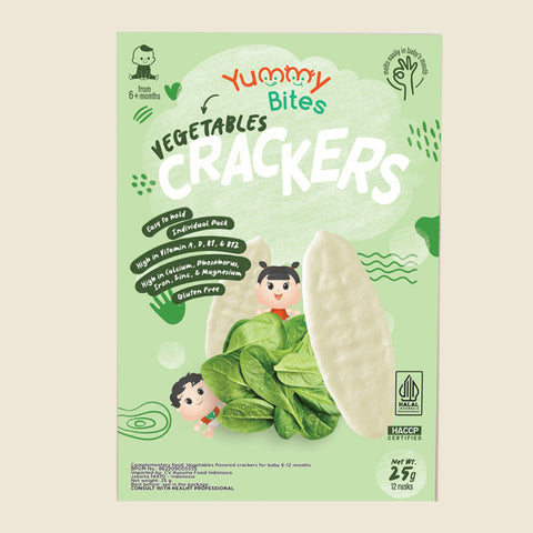 Yummy Bites Rice Crackers (Apple/Banana/Blueberry/Carrot/Original/Strawberry/Vegetable) 25G
