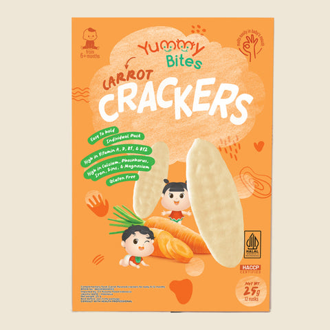 Yummy Bites Rice Crackers (Apple/Banana/Blueberry/Carrot/Original/Strawberry/Vegetable) 25G