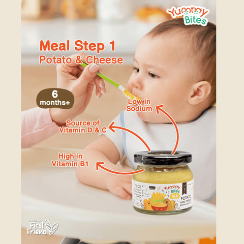 Yummy Bites Meal (Apple&Carrot/Pear&Rice/Potato&Cheese/RedBean&Chestnut/Swt Potato&Rice/Swt Pump&Rice/Swt Pump&Pear