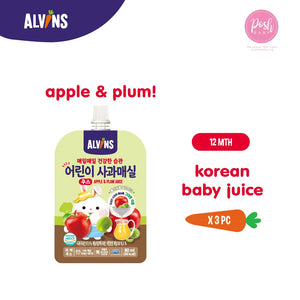 [Bundle of 3] ALVINS Korea Baby Juice - Plum and Apple