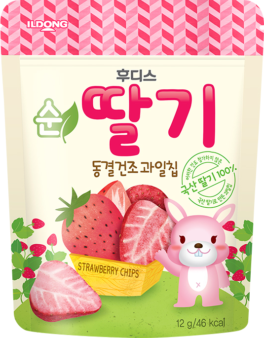 Ildong  Agimeal Pure Strawberry Chips