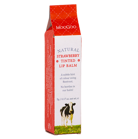 MooGoo Skincare - Strawberry Tinted Edible Lip Balm