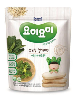 Maeil Organic Rice Rusks - Spinach & Broccoli
