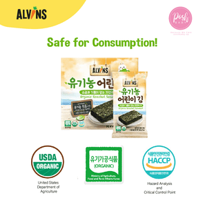 [Bundle of 2] ALVINS Organic Roasted Seaweed Snack