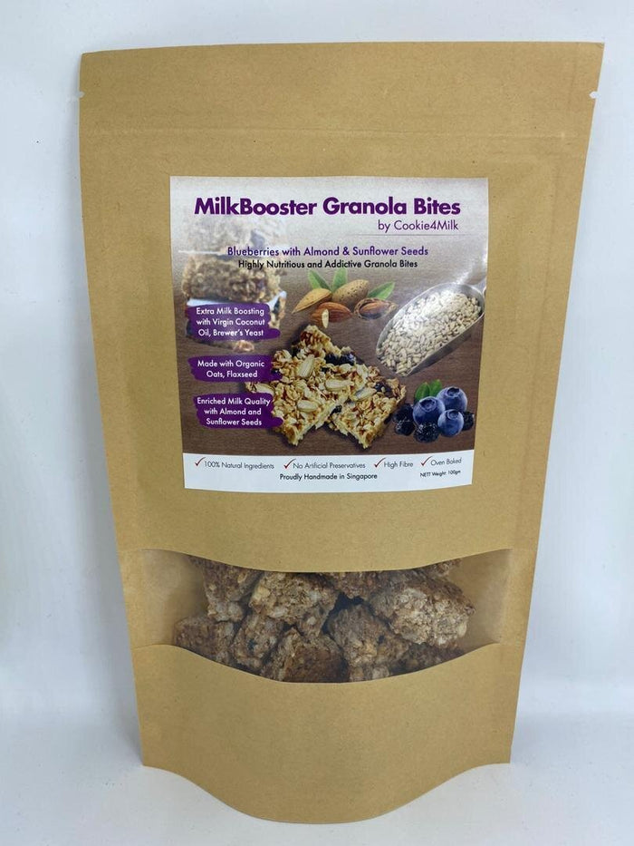 Cookie4Milk MilkBooster Granola Bites-Bluberry