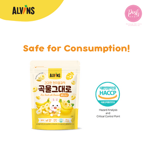 [Bundle of 2] ALVINS Korean Baby Rice Snack - Banana