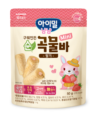 [Bundle of 2] ILDONG Ayimeal Yum Yum Grain Bar Mini (Strawberry)