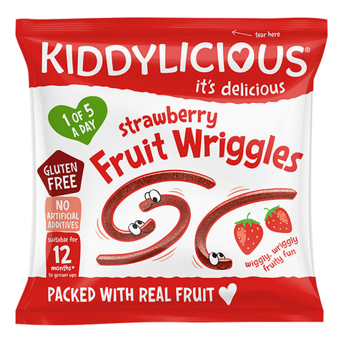 Kiddylicious Fruit Wriggles Strawberry