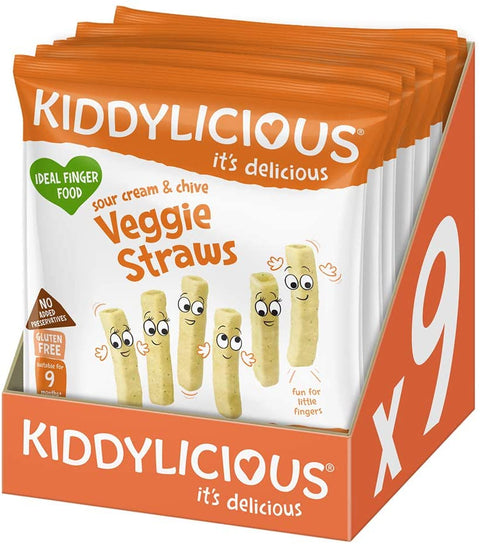 Kiddylicious Veggie Straws - Sour Cream & Chive