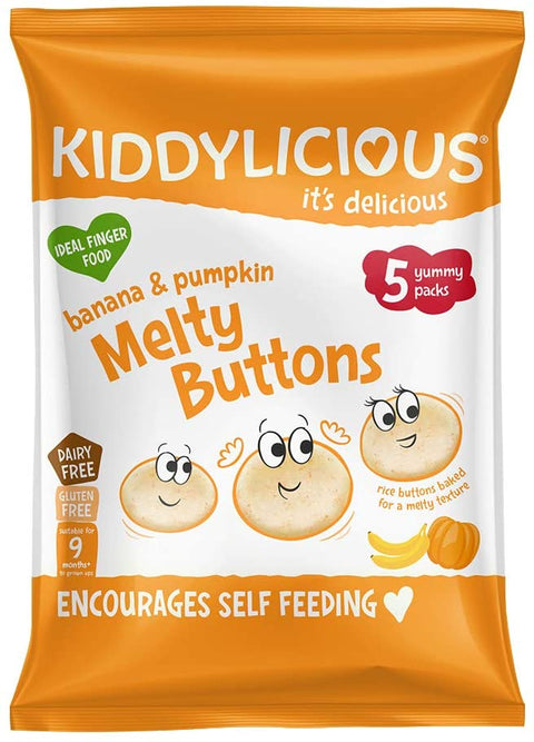 Kiddylicious Melty Buttons Banana & Pumpkin