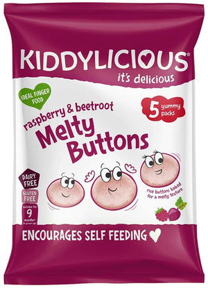 Kiddylicious Melty Buttons Raspberry & Beetroot